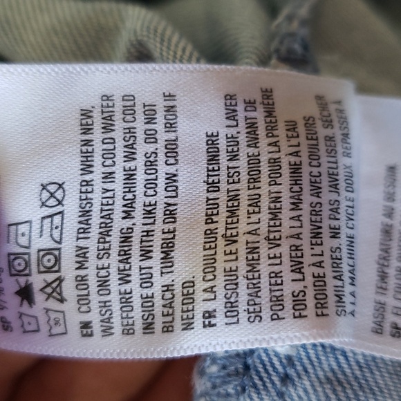 American Eagle Outfitters Sunflower Denim Overall Dress Medium Jean Jumper Rodeo - Picture 10 of 10